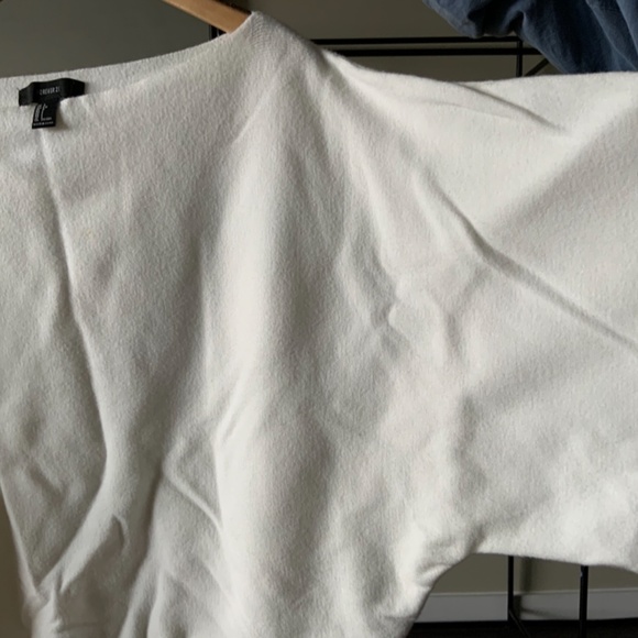 White Over the Shoulder Sweater - Picture 5 of 5